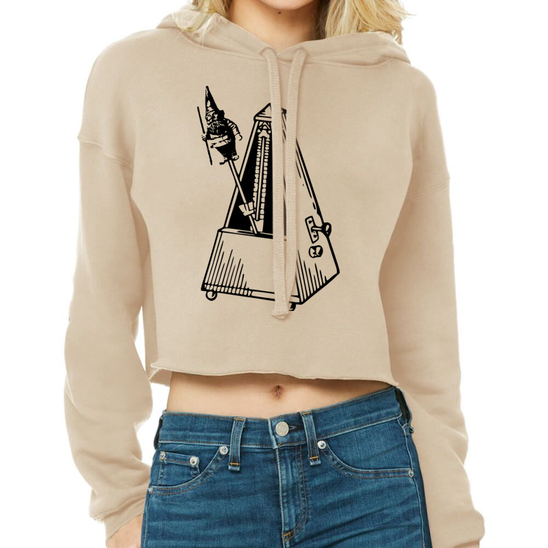 Metrognome Musical Metronome Cropped Hoodie by setyamiddac | Artistshot