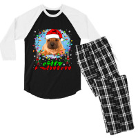 Merry Christmas Hands Sign Language Santa Shar Pei Lover154 Men's 3/4 Sleeve Pajama Set | Artistshot