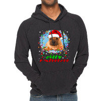 Merry Christmas Hands Sign Language Santa Shar Pei Lover154 Vintage Hoodie | Artistshot