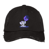 Limited Edition Osteogenesis Imperfecta Awareness Cute Elephant Sunflo Vintage Cap | Artistshot