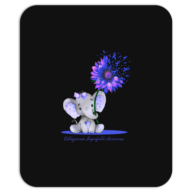 Limited Edition Osteogenesis Imperfecta Awareness Cute Elephant Sunflo Mousepad | Artistshot