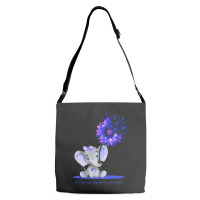 Limited Edition Osteogenesis Imperfecta Awareness Cute Elephant Sunflo Adjustable Strap Totes | Artistshot