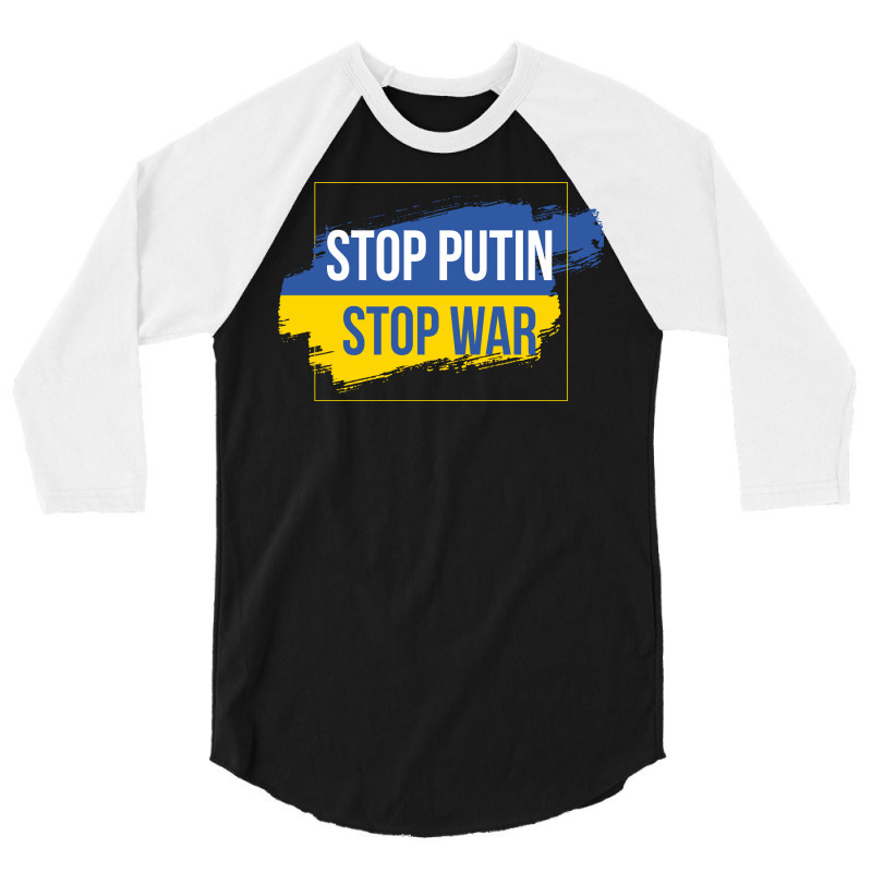 Stop Putin 3/4 Sleeve Shirt by Şenay | Artistshot