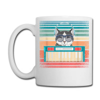 Retro Synthesizer Keyboard Music Producer Cat Lover T Shirt Coffee Mug | Artistshot