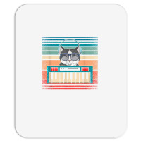 Retro Synthesizer Keyboard Music Producer Cat Lover T Shirt Mousepad | Artistshot