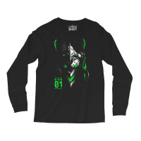 Evangelion Eva 01 Ink Dark Mecha Long Sleeve Shirts | Artistshot