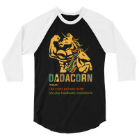 Family Dadacorn Fathers Day 3/4 Sleeve Shirt | Artistshot