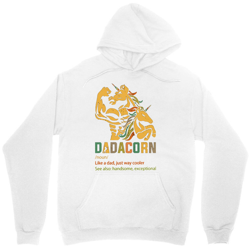 Family Dadacorn Fathers Day Unisex Hoodie | Artistshot