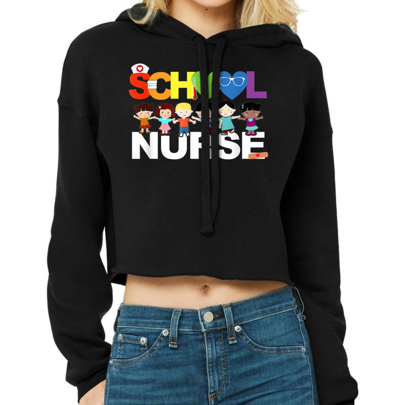 Elementary School Registered Nurse Back To School Nursing T Shirt Cropped Hoodie | Artistshot