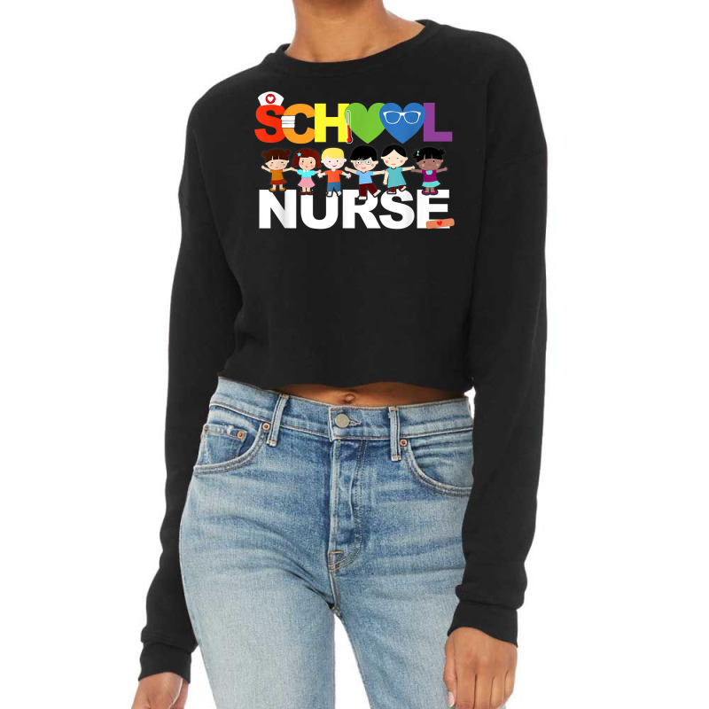 Elementary School Registered Nurse Back To School Nursing T Shirt Cropped Sweater | Artistshot