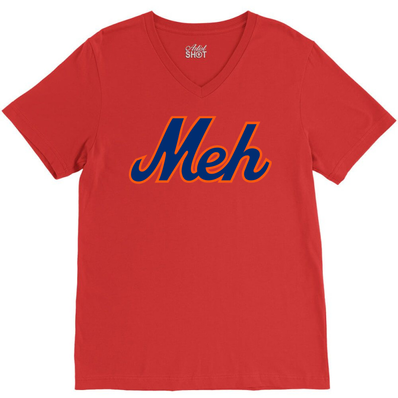 Ny Meh  White V-Neck Tee by ramdelisney6 | Artistshot