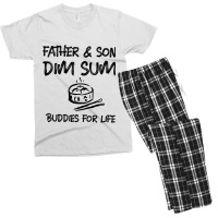 Father Son Dim Sum Buddies For Life Dark Print Men's T-shirt Pajama Set | Artistshot