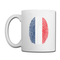 French Fingerprint France Flag Dna Cute Patriotic Coffee Mug | Artistshot