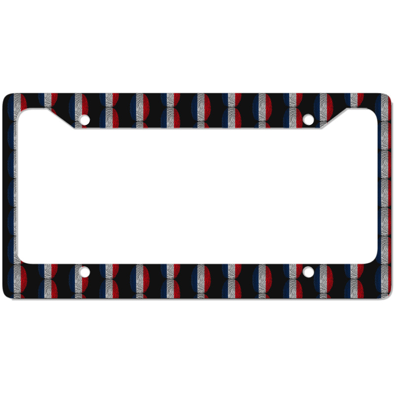 French Fingerprint France Flag Dna Cute Patriotic License Plate Frame by JosephWDaniels | Artistshot