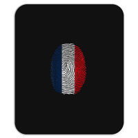 French Fingerprint France Flag Dna Cute Patriotic Mousepad | Artistshot