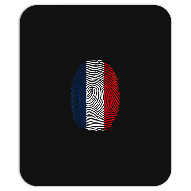 French Fingerprint France Flag Dna Cute Patriotic Mousepad by JosephWDaniels | Artistshot