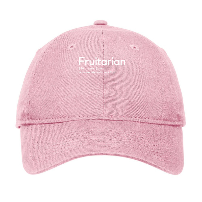 Fruitarian Definition Shirt Fruitarianism Cookbook Gift Adjustable Cap by zarovfkkw | Artistshot