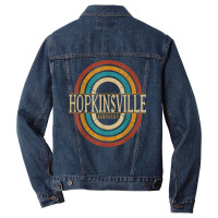 Vintage Retro Hopkinsville Kentucky Ky Women Men Souvenirs T Shirt Men Denim Jacket | Artistshot