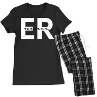 Emergency Room Er Nurse Registered Nurse V Neck Sweatshirt Women's Pajamas Set | Artistshot