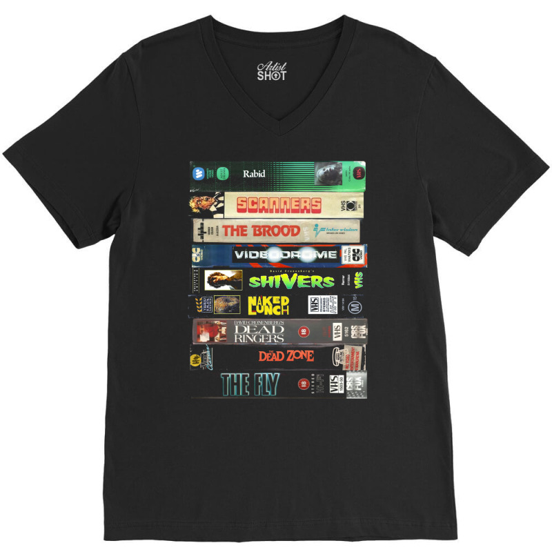 Cronenberg Vhs Collection V-neck Tee | Artistshot