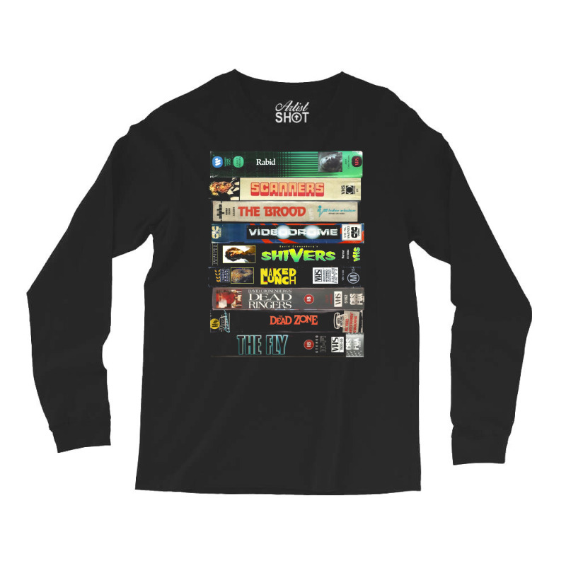 Cronenberg Vhs Collection Long Sleeve Shirts | Artistshot