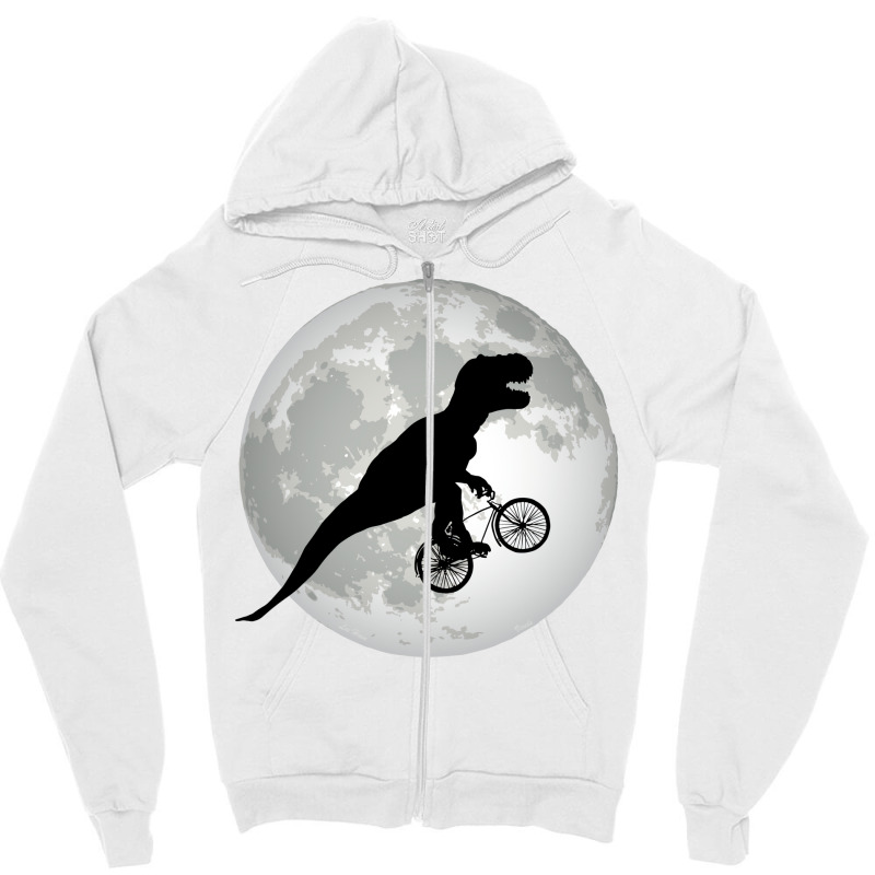 Flying T Rex Zipper Hoodie | Artistshot