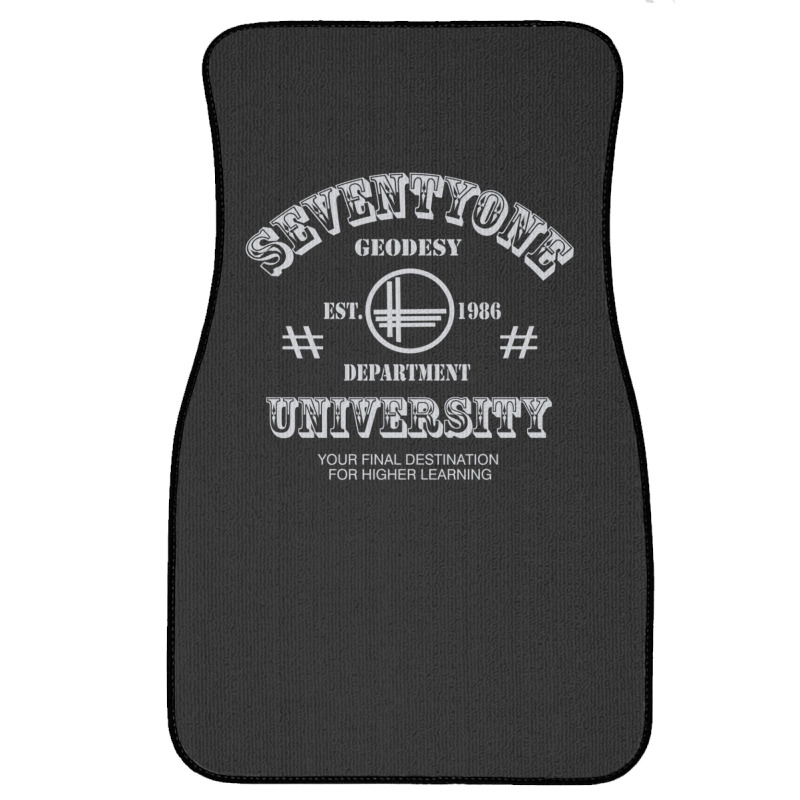 Seventyone Geodesi Departemen University Experts Front Car Mat | Artistshot