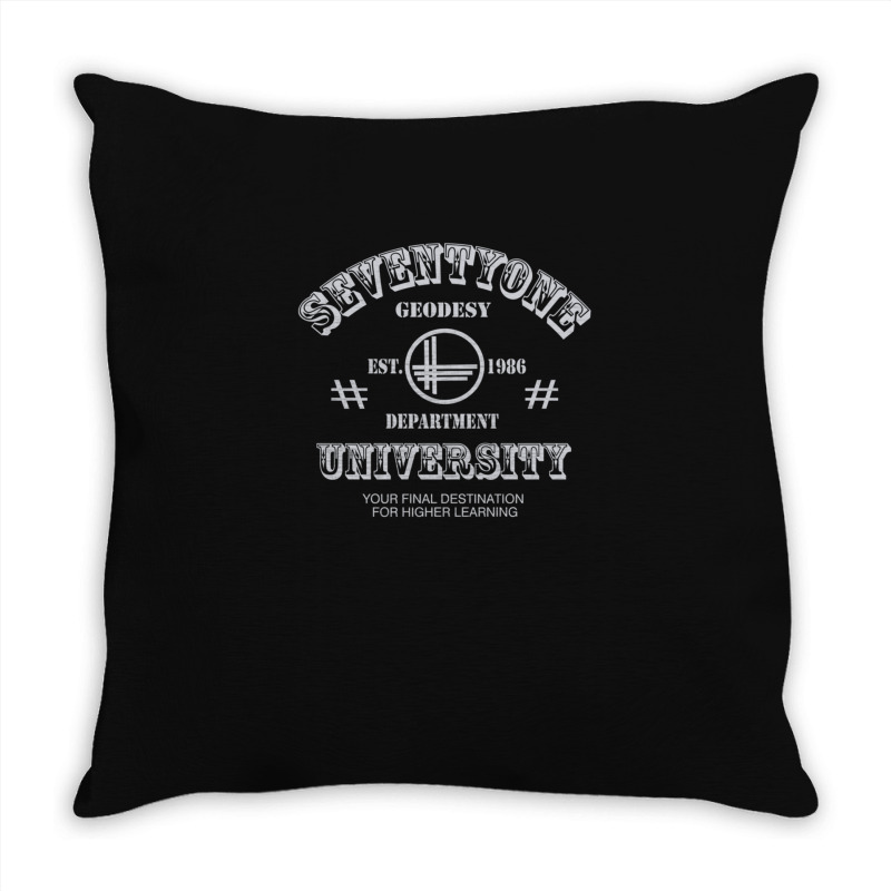 Seventyone Geodesi Departemen University Experts Throw Pillow | Artistshot