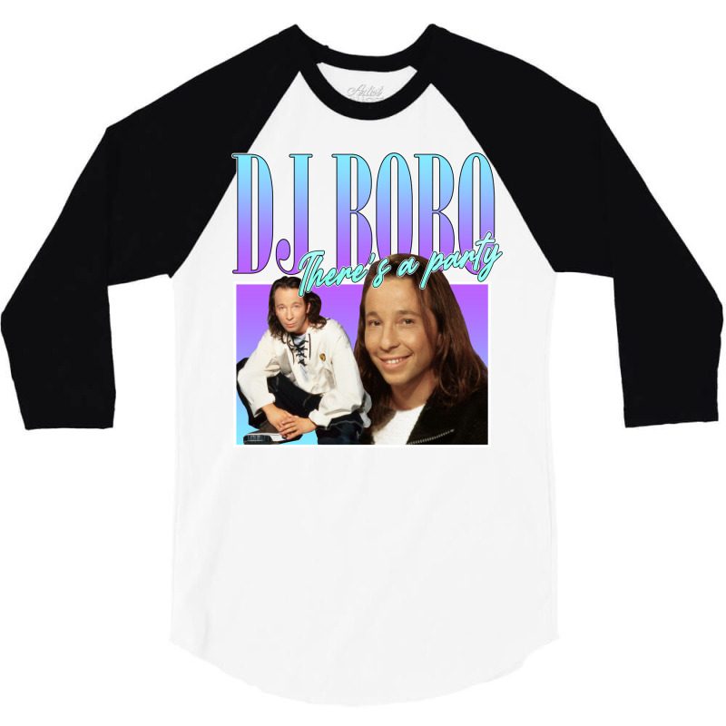 Dj Bobo 90s Style Eurodance Classic 3/4 Sleeve Shirt | Artistshot