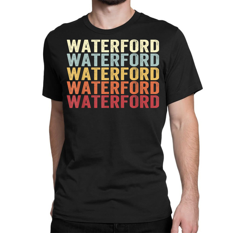 Waterford Michigan Waterford Mi Retro Vintage Text T Shirt Classic T-shirt | Artistshot