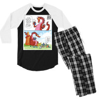 Game Time Men's 3/4 Sleeve Pajama Set | Artistshot