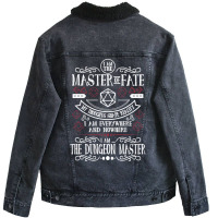 Dungeon Master  And Mug (black) Classic Unisex Sherpa-lined Denim Jacket | Artistshot