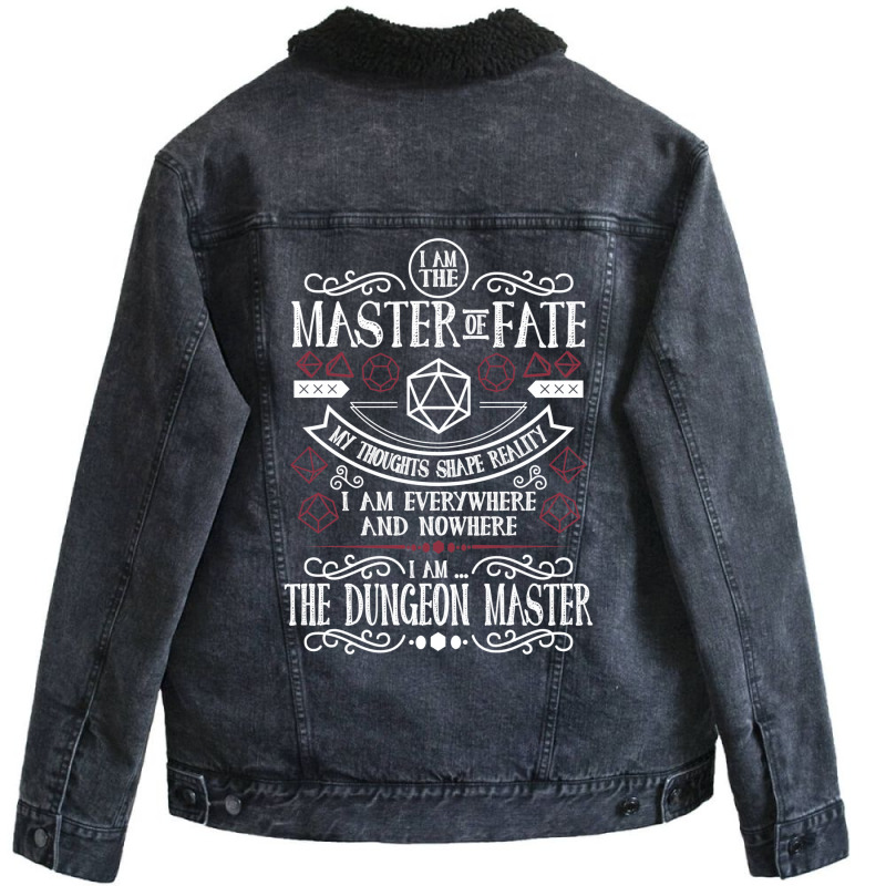 Dungeon Master  And Mug (black) Classic Unisex Sherpa-lined Denim Jacket | Artistshot