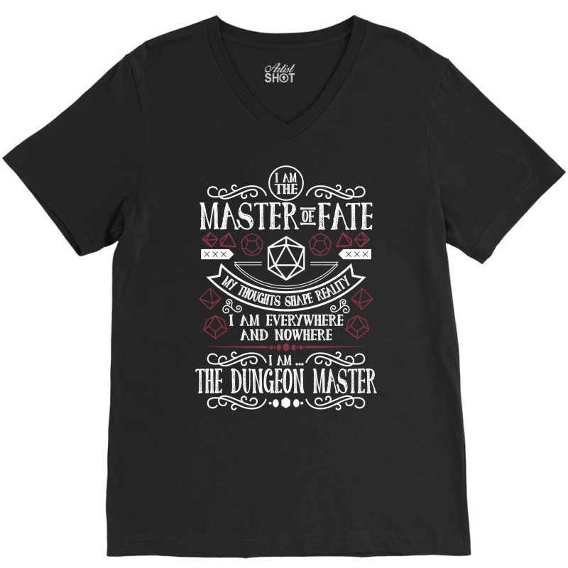 Dungeon Master  And Mug (black) Classic V-neck Tee | Artistshot