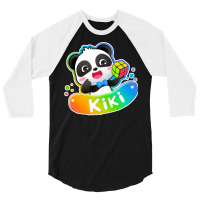 Kiki Panda 3/4 Sleeve Shirt | Artistshot