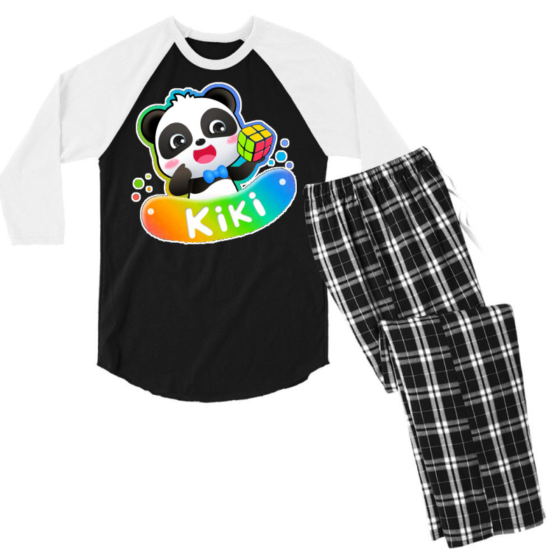 Kiki Panda Men's 3/4 Sleeve Pajama Set by racidaniritx | Artistshot