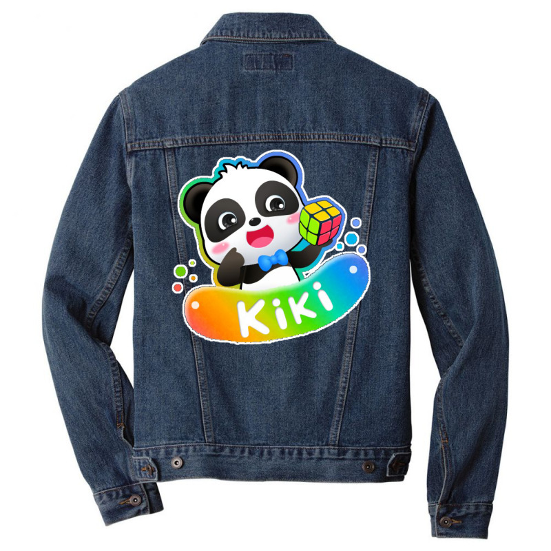 Kiki Panda Men Denim Jacket by racidaniritx | Artistshot