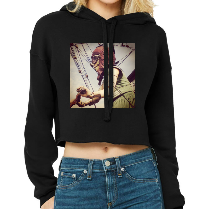 Giant Puppet Doll Girl Arrives In Liverpool Cropped Hoodie by ArlenMadera | Artistshot