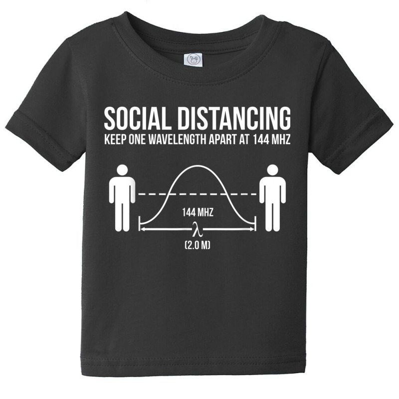 Amateur Radio Ham Funny Social Distancing Baby Tee by VictorMRodriguez | Artistshot