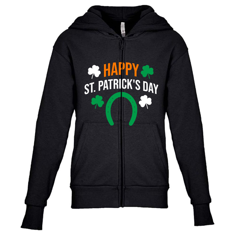 Happy St  Patricks Day Youth Zipper Hoodie | Artistshot