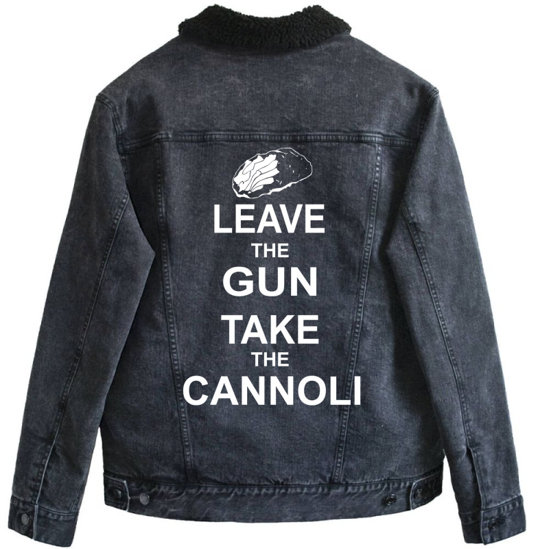 Leave The Gun, Take The Cannoli Unisex Sherpa-Lined Denim Jacket by racidaniritx | Artistshot