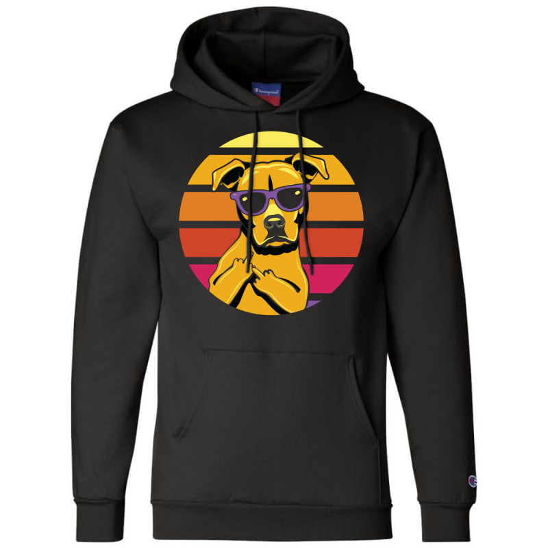 80s 90s Thug Dog Active  (1) Champion Hoodie by zydravidic2 | Artistshot