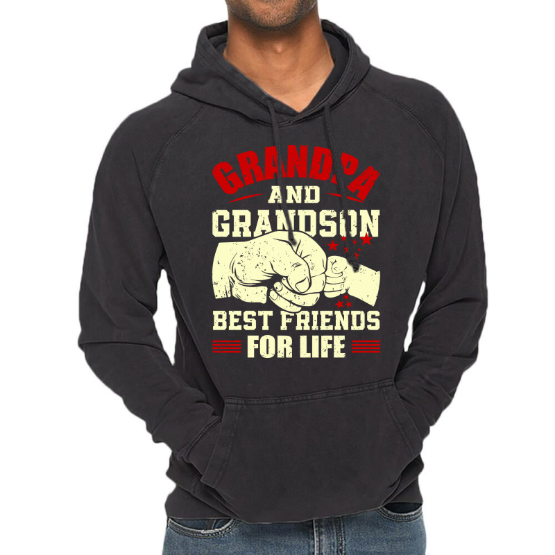 Grandpa & Grandson Best Friends For Life Grandad Grandpa Vintage Hoodie | Artistshot