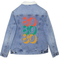 1980 Birthday, Born In The 1980 Classic  (1) Unisex Sherpa-lined Denim Jacket | Artistshot