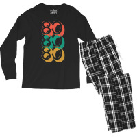 1980 Birthday, Born In The 1980 Classic  (1) Men's Long Sleeve Pajama Set | Artistshot