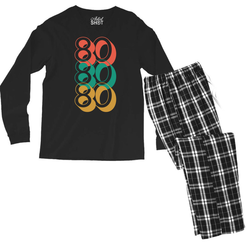 1980 Birthday, Born In The 1980 Classic  (1) Men's Long Sleeve Pajama Set by azzizedzikiro | Artistshot