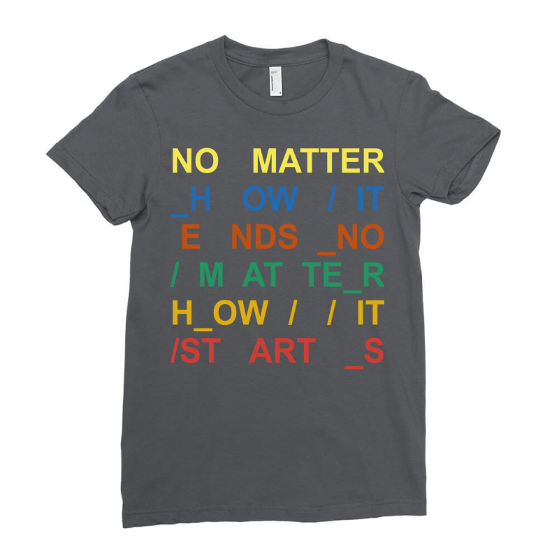 In Rainbows Album Lyrics Ladies Fitted T-Shirt by gtuahbojaks | Artistshot