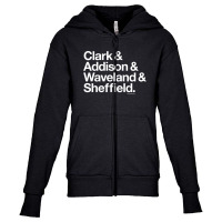 Clark & Addison & Waveland & Sheffield Chicago Youth Zipper Hoodie | Artistshot