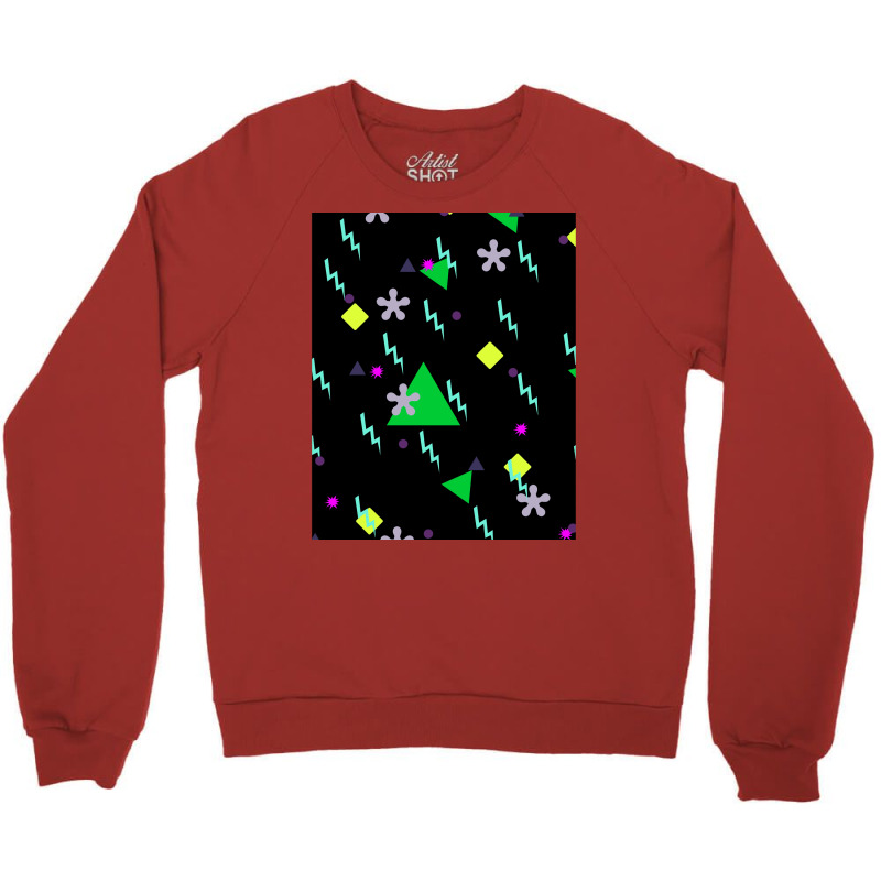 1980 Retro 80s Pattern Funky Design Graphic Crewneck Sweatshirt by azzizedzikiro | Artistshot