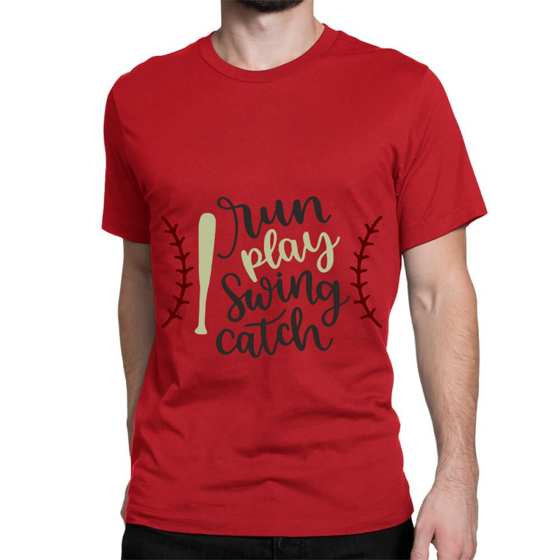 Baseball Game  Run Play Swing Catch Classic T-shirt by sandaldaun | Artistshot